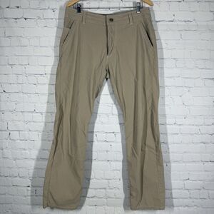 Kuhl Slax Mens Pants 34x32 Beige Outdoor Classic Fit Hiking Work Gorpcore Chino